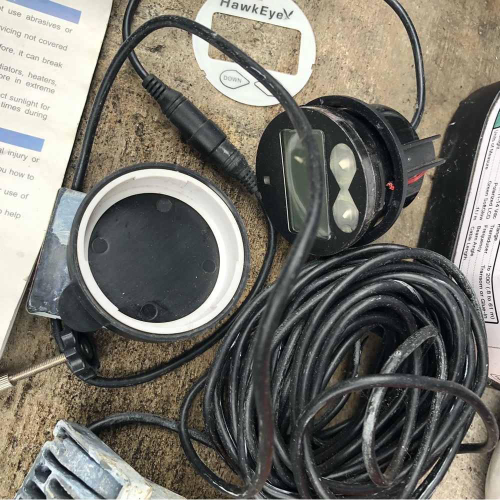 HawkEye deep finder complete sets system(used)